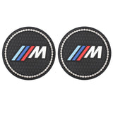 2PCS BMW M Power Diamond Car Water Coaster Cup Mat