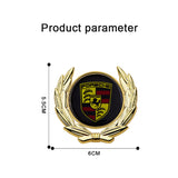 Porsche Metal Car Rear Sticker Trunk Emblem Badge Decal