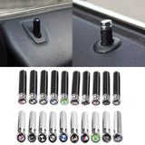 4pcs/set BMW M Power Hamann Alpina Carlsson Logo Car Door Bolt Lock Pins Gate Lock Screws