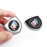 2pcs 39x39mm Buick Shield Metal Car Window Sticker Emblem Badge Decal
