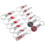 Audi RS RS4 Sline S3 S4 S5 S6 Metal Car Keychain Key Ring Holder