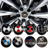 4pcs 56mm BMW M Power Alpina AC Hamann Hartge Car Wheel Center Hub Cap Sticker Decal