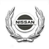 Nissan Wheat Metal Car Window Sticker Emblem Badge Decal