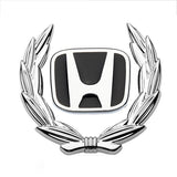 Honda Wheat Metal Car Window Sticker Emblem Badge Decal