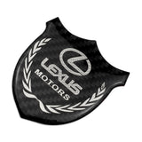 Lexus Metal Carbon Fiber Car Rear Sticker Shield Trunk Emblem Badge Decal