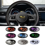 58x28mm Subaru Epoxy Car Steering Wheel Sticker Decal Emblem Badge