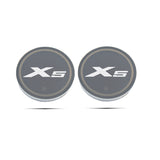 2pcs BMW E28 E30 E34 E36 E39 E46 E52 E53 E60 E61 E62 Logo Car Water Coasters 7-color LED Light Cup Mat Holder