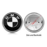 1PC 74mm BMW Logo Car Rear Emblem Badge Decal