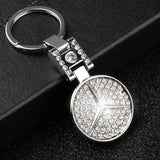 Mercedes Benz Car Logo Diamond Metal Keychain