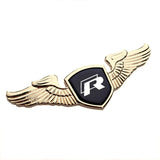 Volkswagen Angle Wings Metal Car Front Hood Bonnet Sticker Emblem Badge