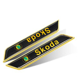 2pcs Skoda Logo Car Fender Side Sticker Decal Emblem Badge