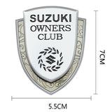 Suzuki Metal Shield Car Rear Sticker Auto Window Emblem Badge Decal