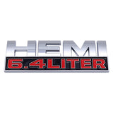 Dodge HEMI 5.7 6.4 LITER Metal/ABS Car Side Sticker Emblem Badge