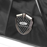 Ford Shield Carbon Fiber Car Side Window Sticker Emblem Badge Decal