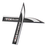 2pcs KIA Logo Metal Car Sider Fender Sticker Emblem Badge