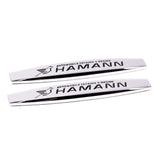 2pcs BMW M Power AC Hamann Logo Metal Car Fender Side Badge Decal Rear Emblem Sticker