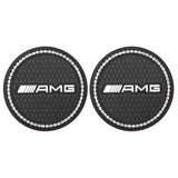 2PCS Mercedes Benz AMG Diamond Car Water Coaster Cup Mat