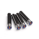 4pcs/set SAAB Logo Carbon Fiber Car Door Bolt Lock Pins Gate Lock Screws