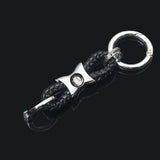 Mercedes Benz AMG Smart Apple Tree Logo Braided Rope Car Keychain Keyring