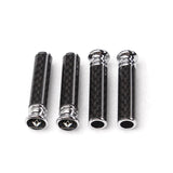 4pcs/set Renault Logo Carbon Fiber Car Door Bolt Lock Pins Gate Lock Screws