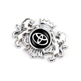 Toyota TRD Double Lion Metal Car Rear Sticker Auto Window Emblem Badge Decal