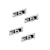 4pcs/set BMW Power Performance X6 E92 E87 G30 Metal Car Stereo Sticker Auto Audio Emblem Decal