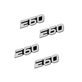 4pcs/set BMW Power Performance X6 E92 E87 G30 Metal Car Stereo Sticker Auto Audio Emblem Decal