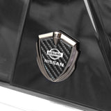 Nissan Shield Carbon Fiber Car Side Window Sticker Emblem Badge Decal