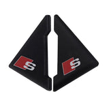 2PCS Audi Sline Car Door Corner Edge Cover Anti-Scratch Protective Sticker