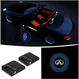 2pcs Infiniti Wireless Car Welcome Door Laser Projection LED Light