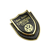 Volkswagen Shield Carbon Fiber Car Rear Sticker Window Emblem Badge Decal
