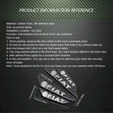 4pcs/set Fiat Carbon Fiber Car Door Anti-Scratch Sticker Door Side Protection Bumper Strips