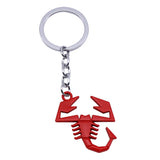 Abarth Scorpion Logo Metal Car Key Rings Keychain Pendant