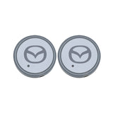 2pcs Mazda Logo Car Water Coasters 7-color LED Light Cup Mat Holder