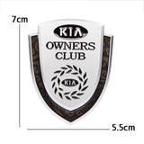 KIA Metal Shield Car Rear Sticker Auto Window Emblem Badge Decal