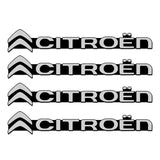 4pcs Citroen Logo Metal Car Stereo Sticker Auto Audio Emblem Decal
