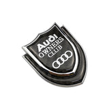 Audi Shield Carbon Fiber Car Rear Sticker Window Emblem Badge Decal
