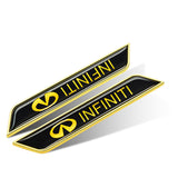 2pcs Infiniti Logo Car Fender Side Sticker Decal Emblem Badge