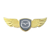 Mazda Logo Metal Wings Car Front Hood Bonnet Center Sticker Emblem
