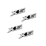 4pcs/set BMW Power Performance X6 E92 E87 G30 Metal Car Stereo Sticker Auto Audio Emblem Decal