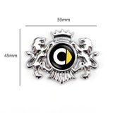 Mercedes Benz Smart Double Lion Metal Car Rear Sticker Auto Window Emblem Badge Decal