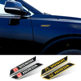 2pcs Honda Logo Car Fender Side Sticker Decal Emblem Badge