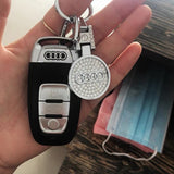 Audi Car Logo Diamond Metal Keychain