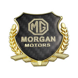 MG Metal Carbon Fiber Car Rear Sticker Shield Trunk Emblem Badge Decal