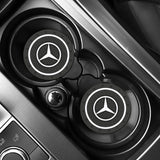 2pcs/set Mercedes Benz AMG Logo PVC Waterproof Car Water Coaster
