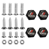 4pcs/set Toyota TRD Logo Stainless Steel Car License Plate Bolts