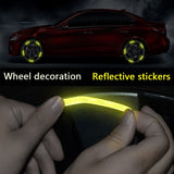 20pcs/set Audi Car Wheel Rim Warning Reflective Emblem Stickers