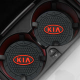 2pcs/set KIA Logo PVC Waterproof Car Water Coaster