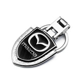 Mazda Logo Shield-shaped Metal Car Keychain
