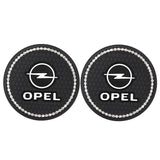 2PCS Opel Diamond Car Water Coaster Cup Mat
